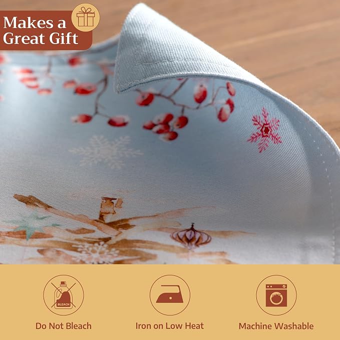 Maison d' Hermine Placemats Set of 4 Reusable 100% Cotton | Cloth Place Mats - Image 5