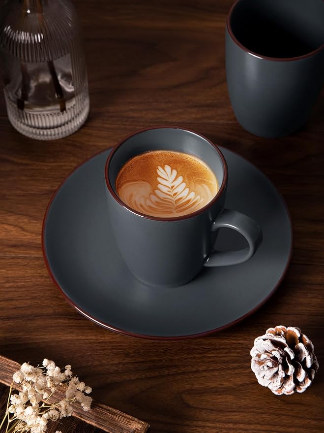 famiware Venus Coffee Mugs Set of 8, 13 oz Ceramic Stoneware Mug Cup Set | - Image 6