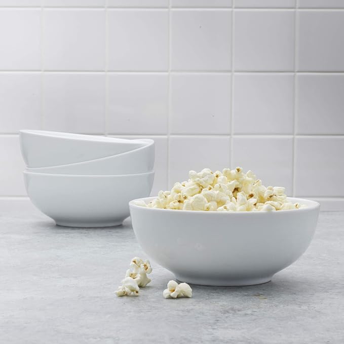 Everyday White Set of 4 Soup Cereal Bowls, 26 oz. - Image 8