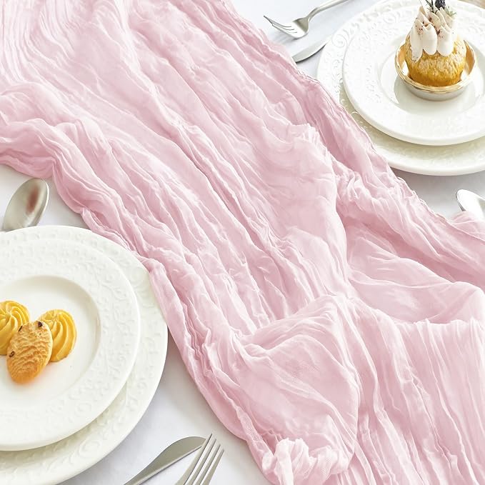 IVAPUPU Pink Table Runner 120 Inches - Image 8