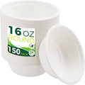 Paper Bowls 16 oz, Heavy Duty Disposable Bowls Perfect by Birchio