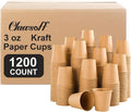 Clawsoff 1200 Pack 3 oz Paper Cups Disposable Kraft Mouthwash Bathroom Cups | by BuyNow