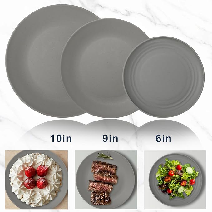40Pack plates and bowls sets for kitchen - Image 2