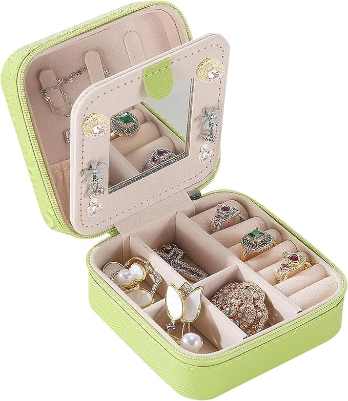 KElofoN Travel jewelry case Travel jewelry box Travel Jewelry Organizer Small by KElofoN