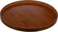 Round Trays Home Decor, 11.8" Large Round Wood Tray by JIMMYLUCKY