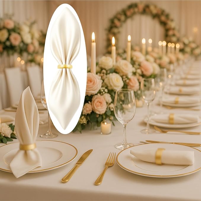 40 Pcs Stainless Steel Napkin Rings - Image 6
