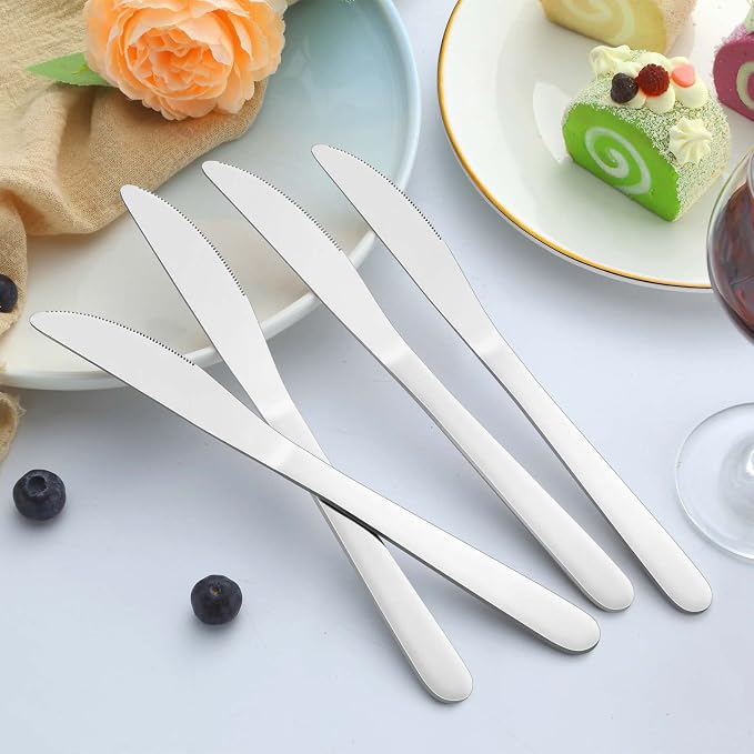 36-Piece Butter Knives, Dinner Knife Set, Food Grade Stainless Steel Table Knife - Image 6