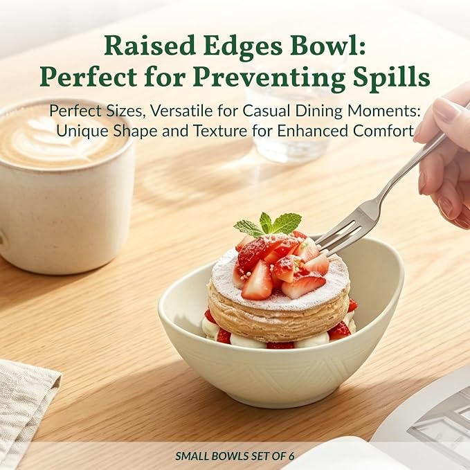 Unbreakable Snack Bowls, Wheat Straw Small Bowls, 10 OZ Plastic Bowls - Image 7