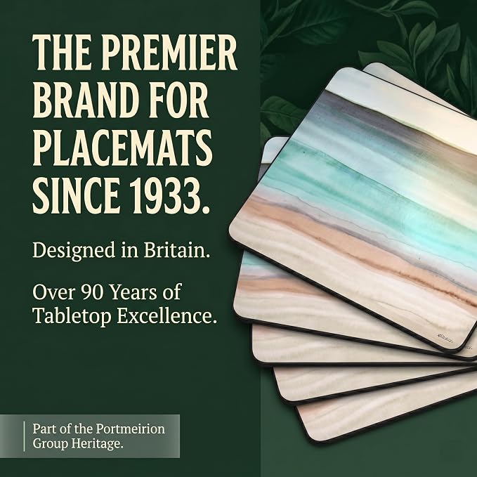 Pimpernel Coastal Shore Placemats, Heat & Stain Resistant Surface Protectors - Image 8