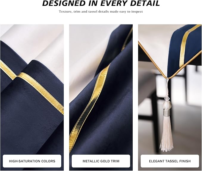 Avigers Table Runner 12 x 59 Inch, Tassels | Faux Silk double-layer accent - Image 5
