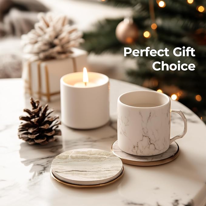 LIFVER Absorbent Coaster Sets of 4, Drink Coasters - Image 7