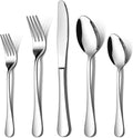LIANYU 60 PCS Silverware Set for 12, Stainless Steel Cutlery Set | Flatware Set by LIANYU