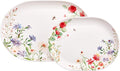 Bico Summer Provence 16 plus 12 inch Oval Platters Set, Microwave and by Bico