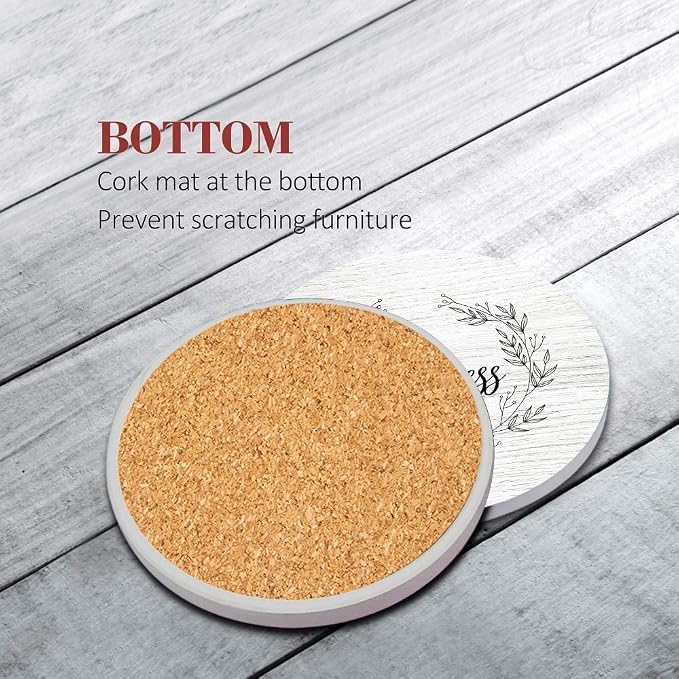 Coasters for Drinks, Ceramic Stone - Image 2