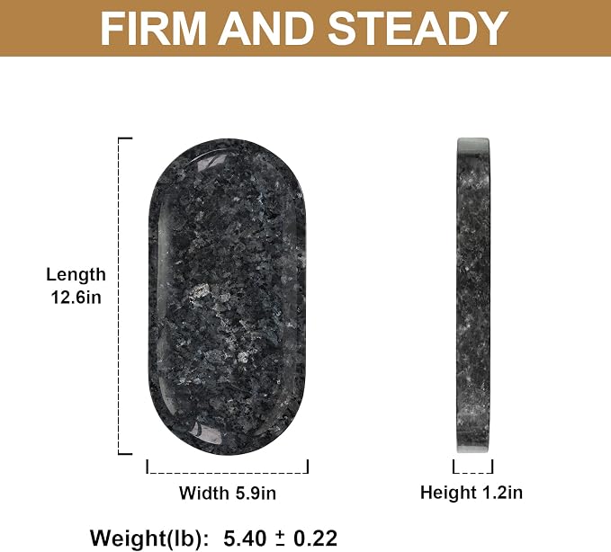 Norwegian Natural Granite Bathroom Tray, Decorative Tray, Bathroom Countertop - Image 4