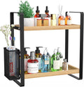 2-Tier Wood Bathroom Counter Organizer by LemikkleDirect