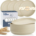 Wheat Straw Dinner Plates Set of 8 by WROVA