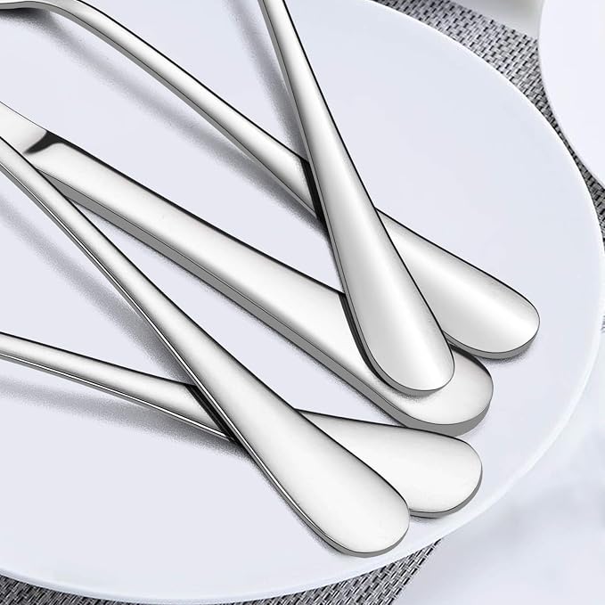 Flatware Set, E-far 20-Piece Silverware Set Stainless Steel Cutlery Sets - Image 4