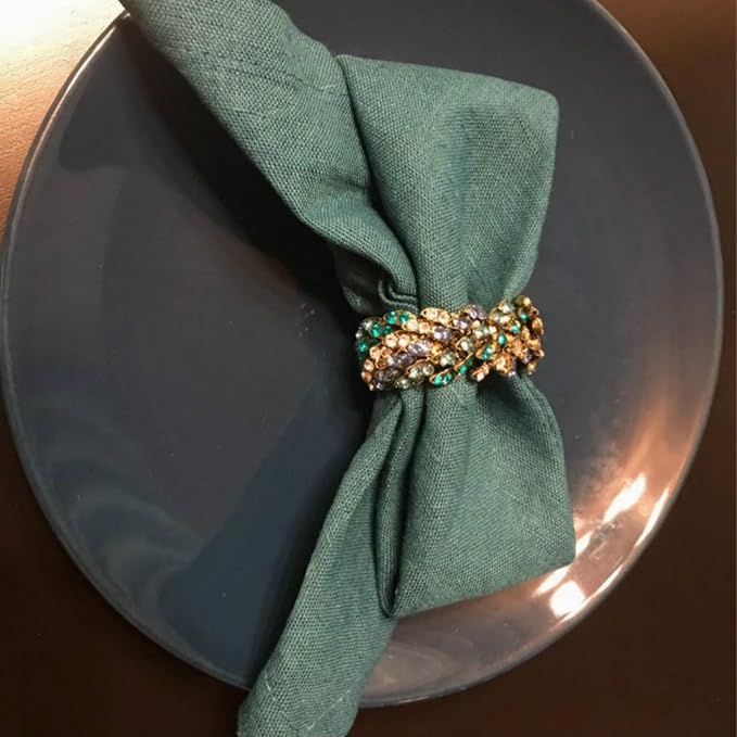 Peacock Napkin Rings Set of 12 - Image 6