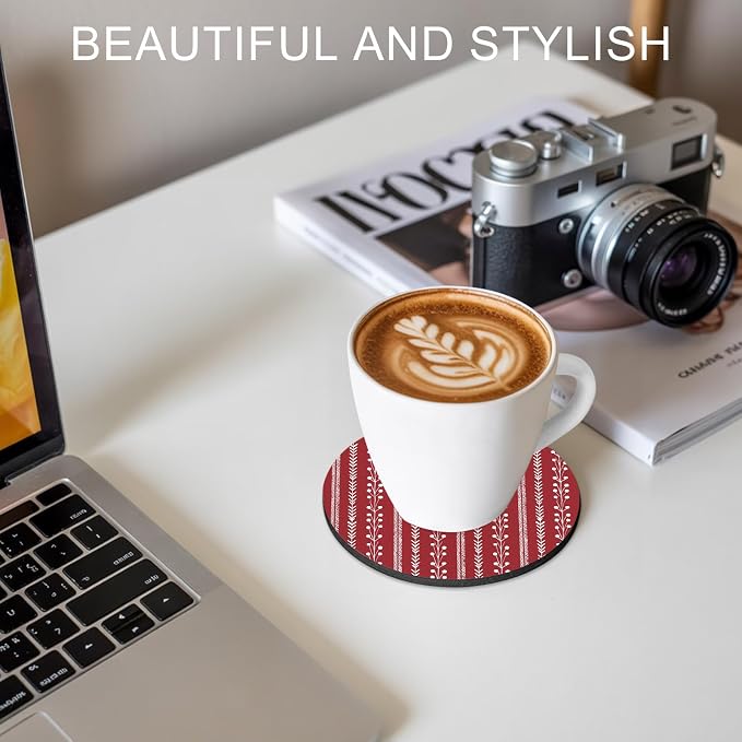 Traditional Minimalist Coasters Set of 2, Absorbent Coasters - Image 7