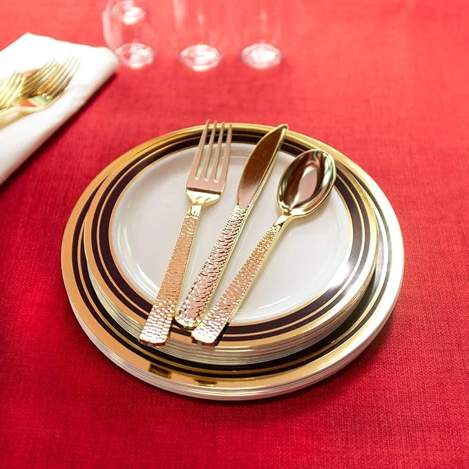 Plastic Cutlery Silverware Extra Heavyweight Disposable Flatware, Full Size - Image 7