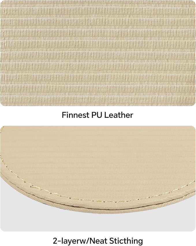 Leather Coasters Set of 6 with Holder, Tabletop Protection, Coffee Table & Bar - Image 7