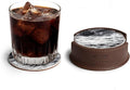 Set of 6 Circular Coasters for Drinks, Glass & Cups Stain Protection, Full by WesternLeatherWorks