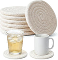 DomeStar Drink Coasters Set of 6, 3.5 Inch, Boho Furniture and Modern Farmhouse by DOMESTAR