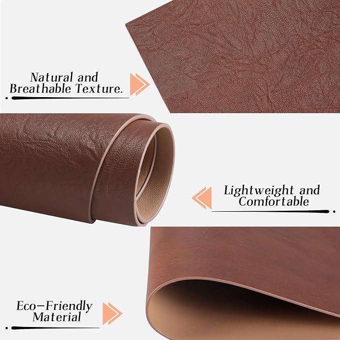Faux Leather Placemats for Dining Table Set of 4, Edge-Sealed PU Leather Table - Image 7