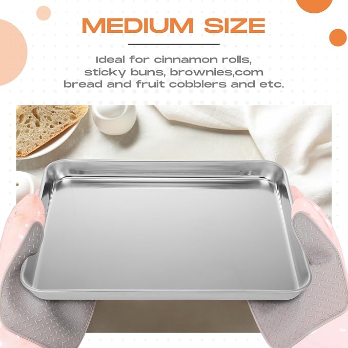 Zopeal 12 Pcs Metal Serving Trays - Image 3