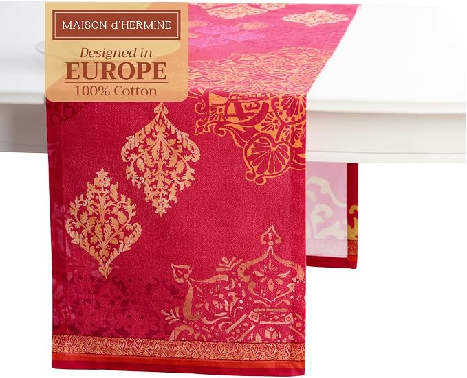 Maison d' Hermine Table Runner 100% Cotton 14.50" x 72" | Table Runners 72 by MaisondHermine