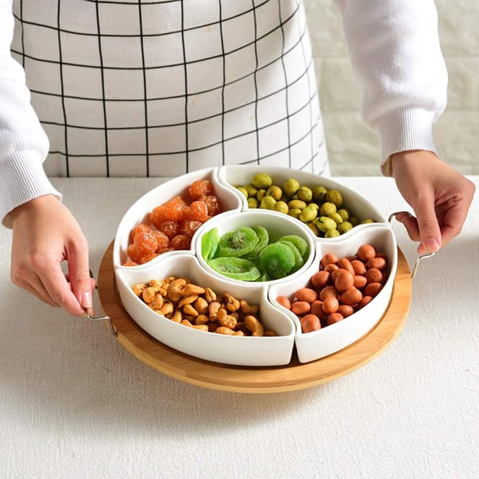 11 Inch Ceramic Divided Serving Dishes - Image 7