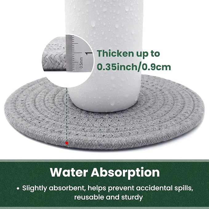 8 Inch Trivets for Hot Dishes, Hot Pots and Pans, Thick Heat Resistant - Image 4