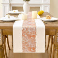 Metallic Style Rose Gold Table Runner, Table Runners 90 Inches Long | Cotton by Aiimart