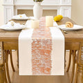 Metallic Style Rose Gold Table Runner, Table Runners 48 Inches Long | Cotton by Aiimart