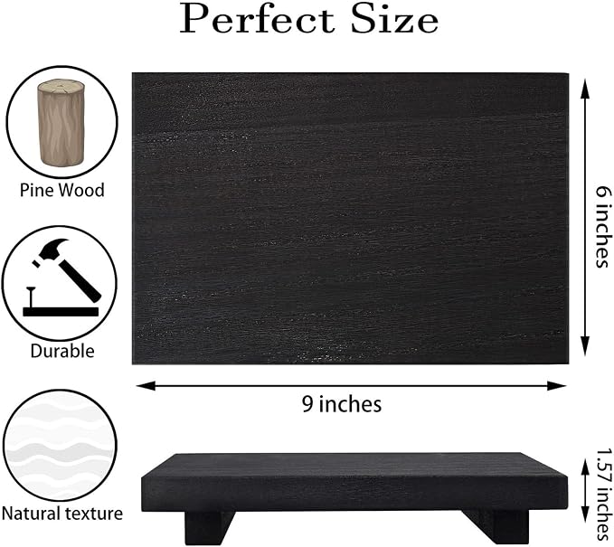 Wood Bathroom Tray Farmhouse Decor Kitchen Soap Holder, Lightweight, Easy Clean - Image 6