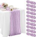 10 Pack Cheesecloth Table Runner 10FT Boho Gauze Rustic Fabric Table Runner by HAISIWLKJ