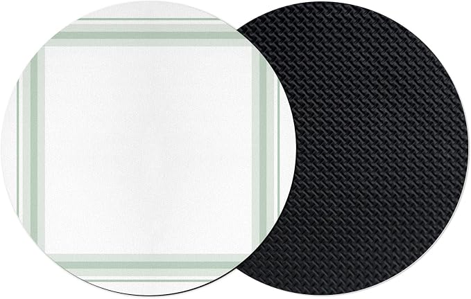 Coasters Set of 2, Simple Lines Round Drink Coasters by Unknown