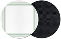 Coasters Set of 2, Simple Lines Round Drink Coasters by Unknown