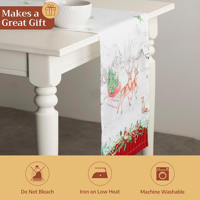 Maison d' Hermine Table Runner 100% Cotton 14.50" x 72" | Table Runners 72 - Image 5