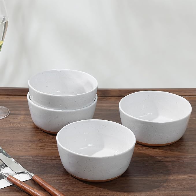 Cereal Bowls Set of 4, Ceramic Bowls - Image 5