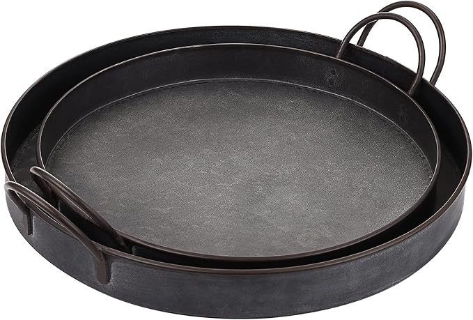 Hipiwe Industrial Style Metal Iron Tray - Image 8