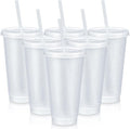 Uiifan 6 Pcs 24 oz Reusable Tumbler by Uiifan