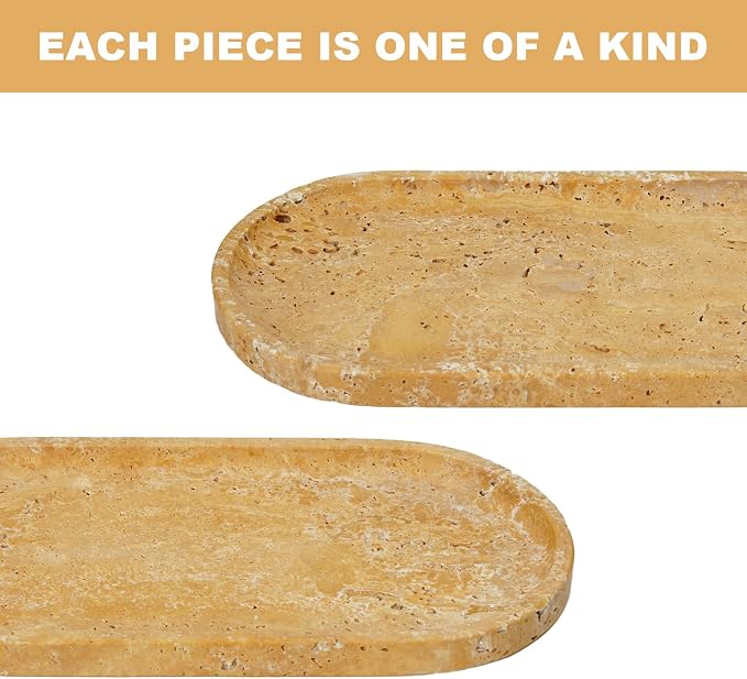Turkish Natural Travertine Decorative Marble Tray - Image 8
