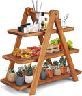 Manspdier Extra Large Wood 3 Tier Serving Tray Three Tiered Cupcake Stand by Manspdier