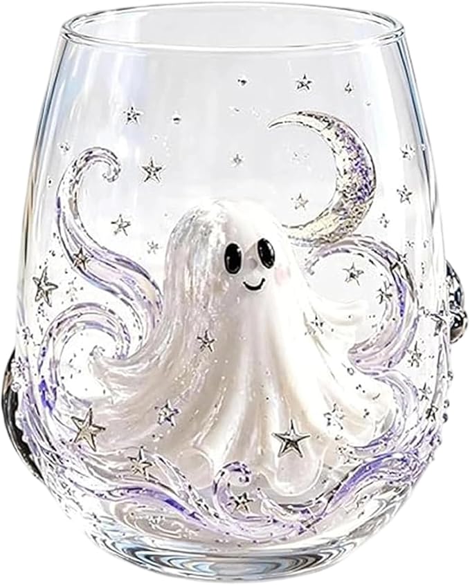 3D Halloween Artisan Glassware Collection, Halloween Artisan Glass Cups | by ALINUOYQ