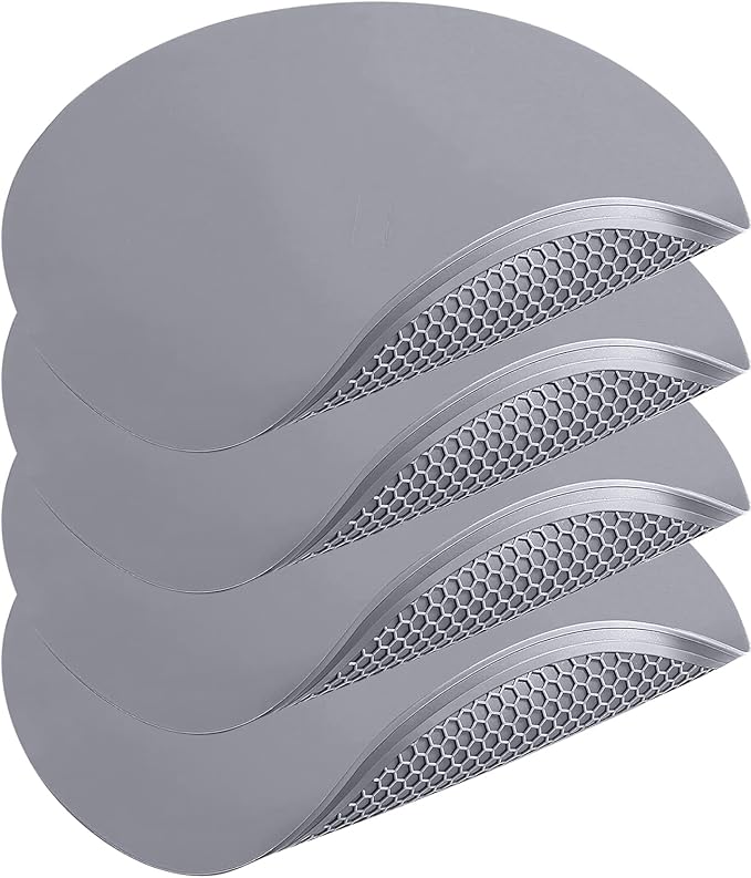 4 Pack 12 Inch Multi-Purpose Silicone Mat, As Drying Mat, Microwave Mat by QPIXDIGITAL