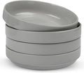 KooK Ceramic Large Pasta Bowls, Microwave and Dishwasher Safe, Shallow Serving by Kook
