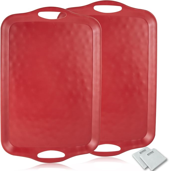 ECOIOU 20x13 inch Extra Large Serving Tray by Ecoiou