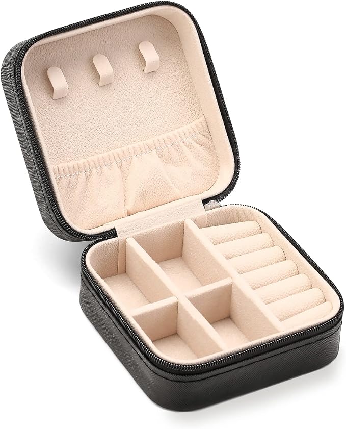 ZPROW Travel Jewelry Case, Mini Portable Jewelry Travel Boxes, Small Jewelry by ZPROW